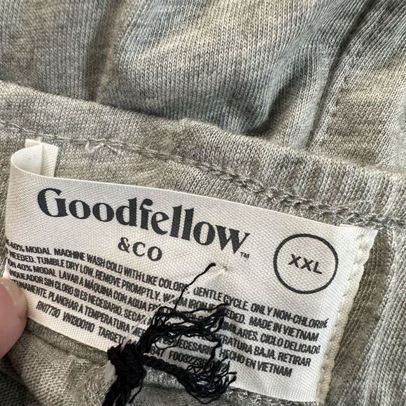 NWT Goodfellow & Co Men’s Gray Drawstring Waist Lounge Pajama Pants - Size XXL - Picture 3 of 5